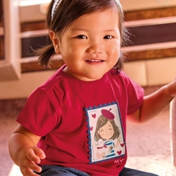 Camiseta roja con diadema - Imagen 1