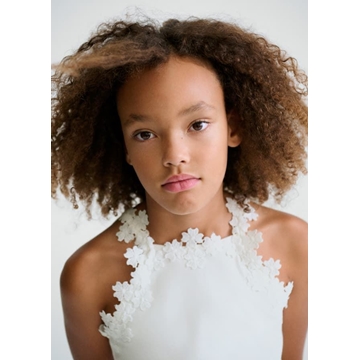 Camiseta tirantes guipur blanco - Imagen 1