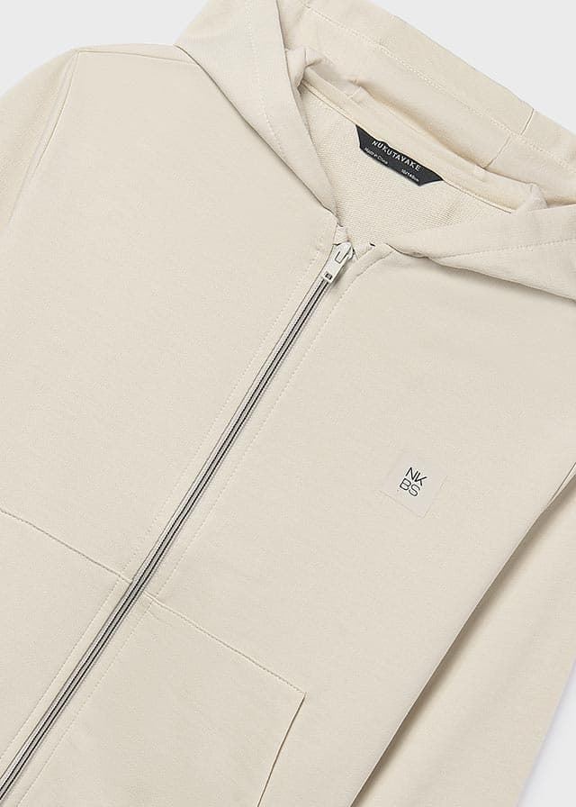 Canguro con capucha crema - Imagen 4