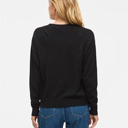 Cárdigan viril corta negra - Imagen 2