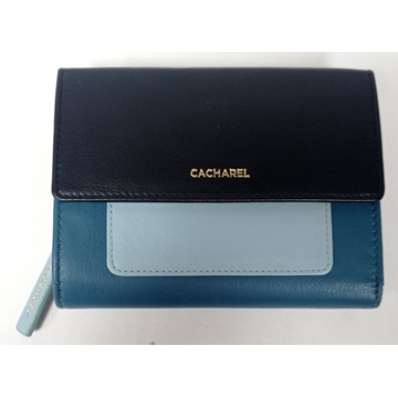 Cartera piel azul - Imagen 1