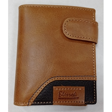 Cartera piel camel-marrón - Imagen 1