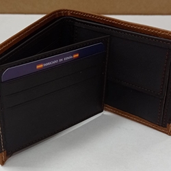 Cartera piel marrón - Imagen 2