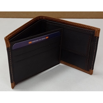 Cartera piel marrón - Imagen 2