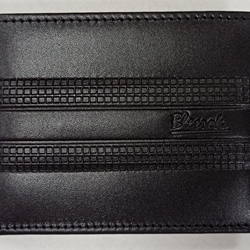 Cartera piel negra - Imagen 1