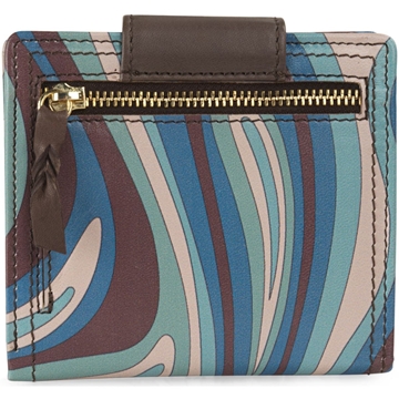 Cartera piel turquesa pequeña - Imagen 2