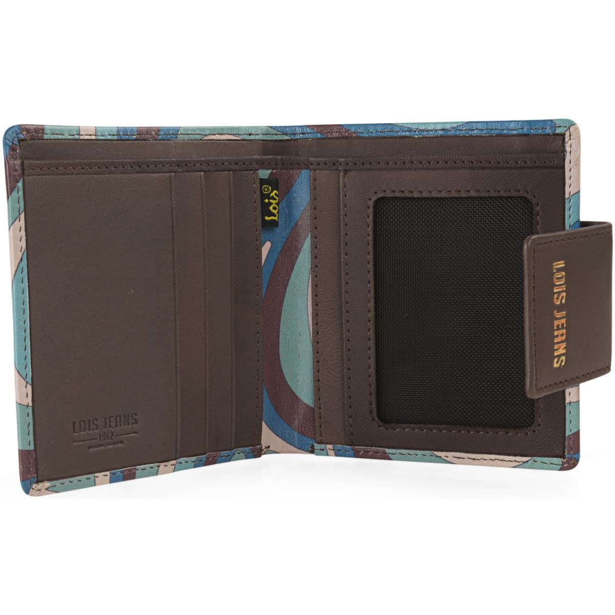 Cartera piel turquesa pequeña - Imagen 3