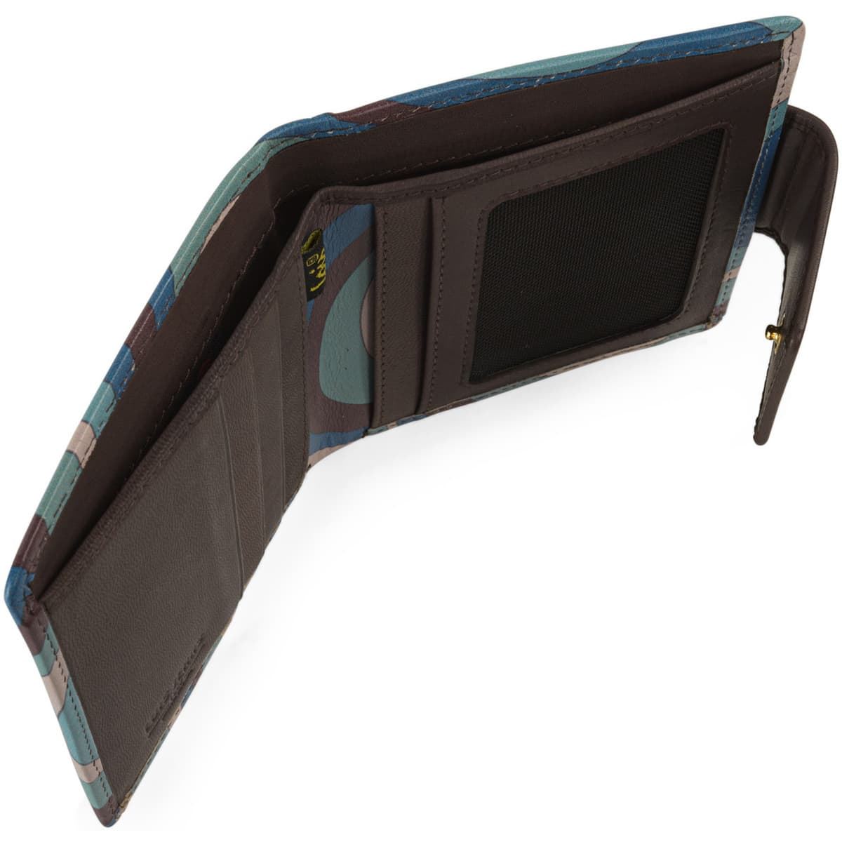 Cartera piel turquesa pequeña - Imagen 4