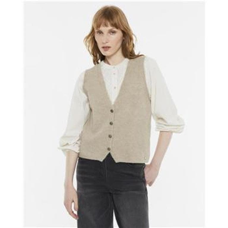 Chaleco beige - Imagen 1