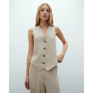 Chaleco beige - Imagen 1