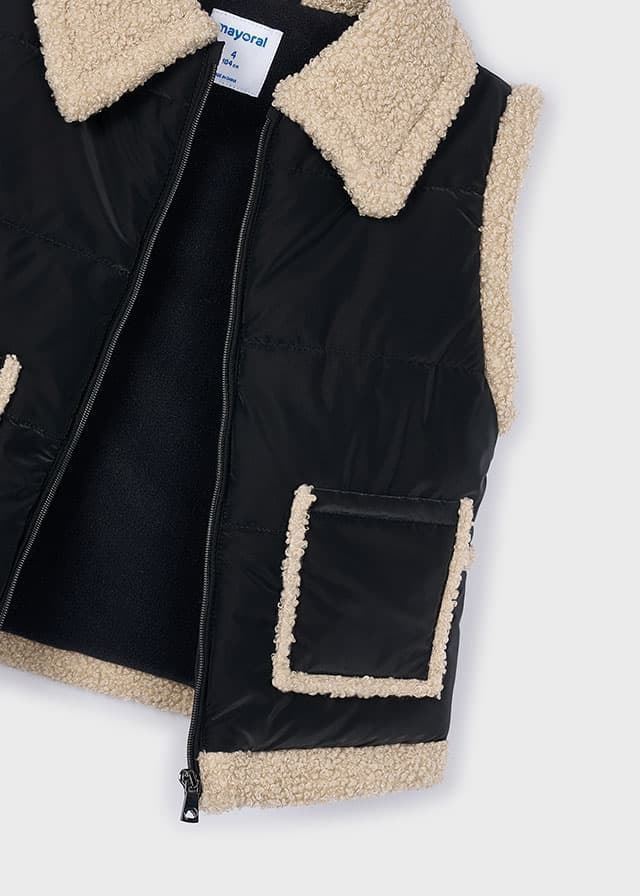 Chaleco contrastes borrego - Imagen 4