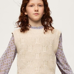 Chaleco tricot humus - Imagen 1