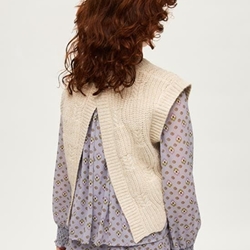 Chaleco tricot humus - Imagen 2