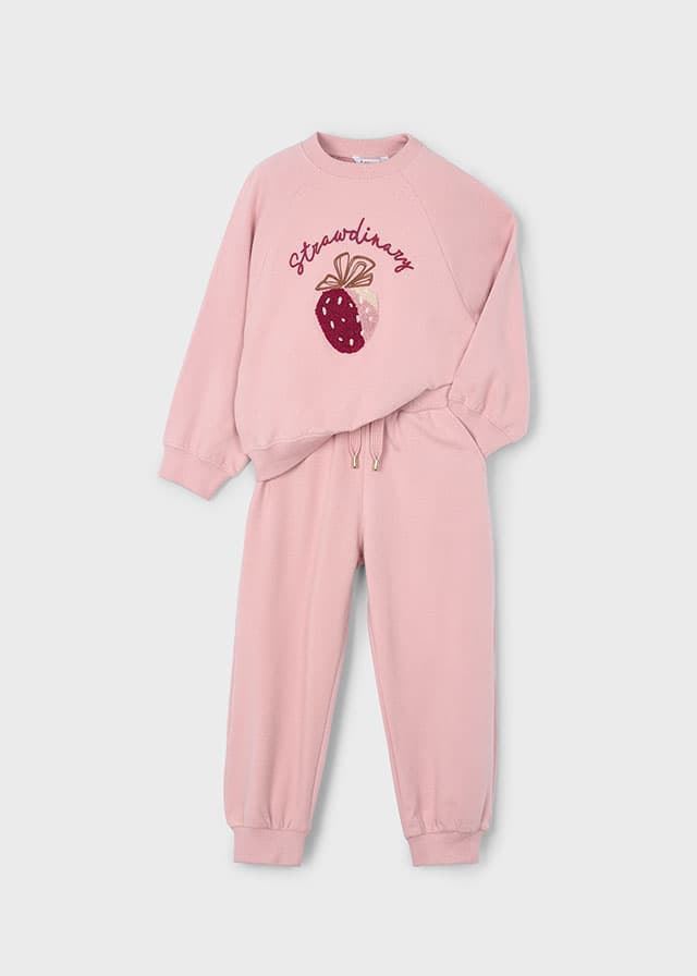 Chándal bordado nude - Imagen 3