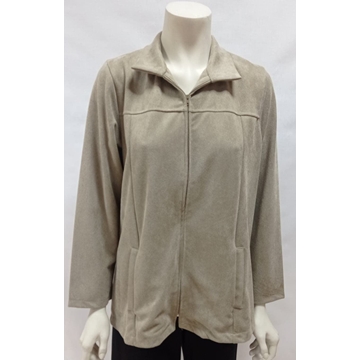 Chaqueta antelina camel - Imagen 1