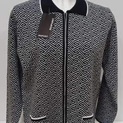 Chaqueta jacquard negro - Imagen 1