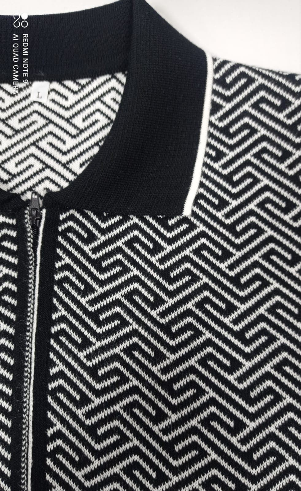 Chaqueta jacquard negro - Imagen 2