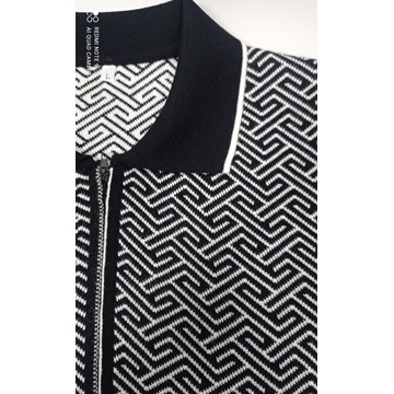 Chaqueta jacquard negro - Imagen 2