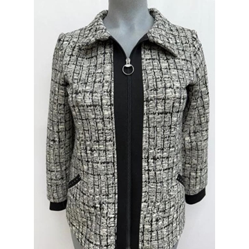 Chaqueta negra cremallera - Imagen 1