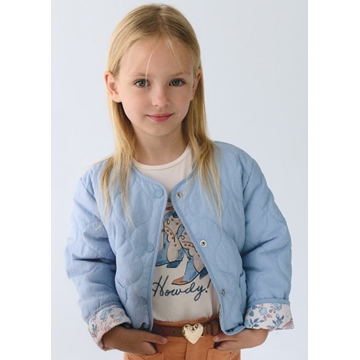 Chaqueta reversible acolchada celeste - Imagen 2