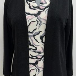 Chaqueta-top negro - Imagen 1