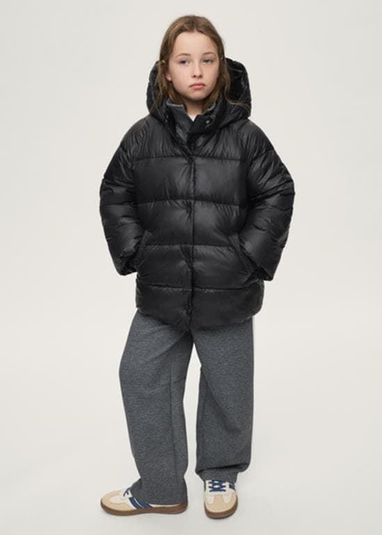 Chaquetón laminado negro - Imagen 1