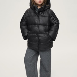 Chaquetón laminado negro - Imagen 1