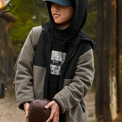 Chaquetón reversible negro-lodo - Imagen 1