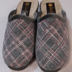 Chinela cuña gris/rosa - Imagen 1