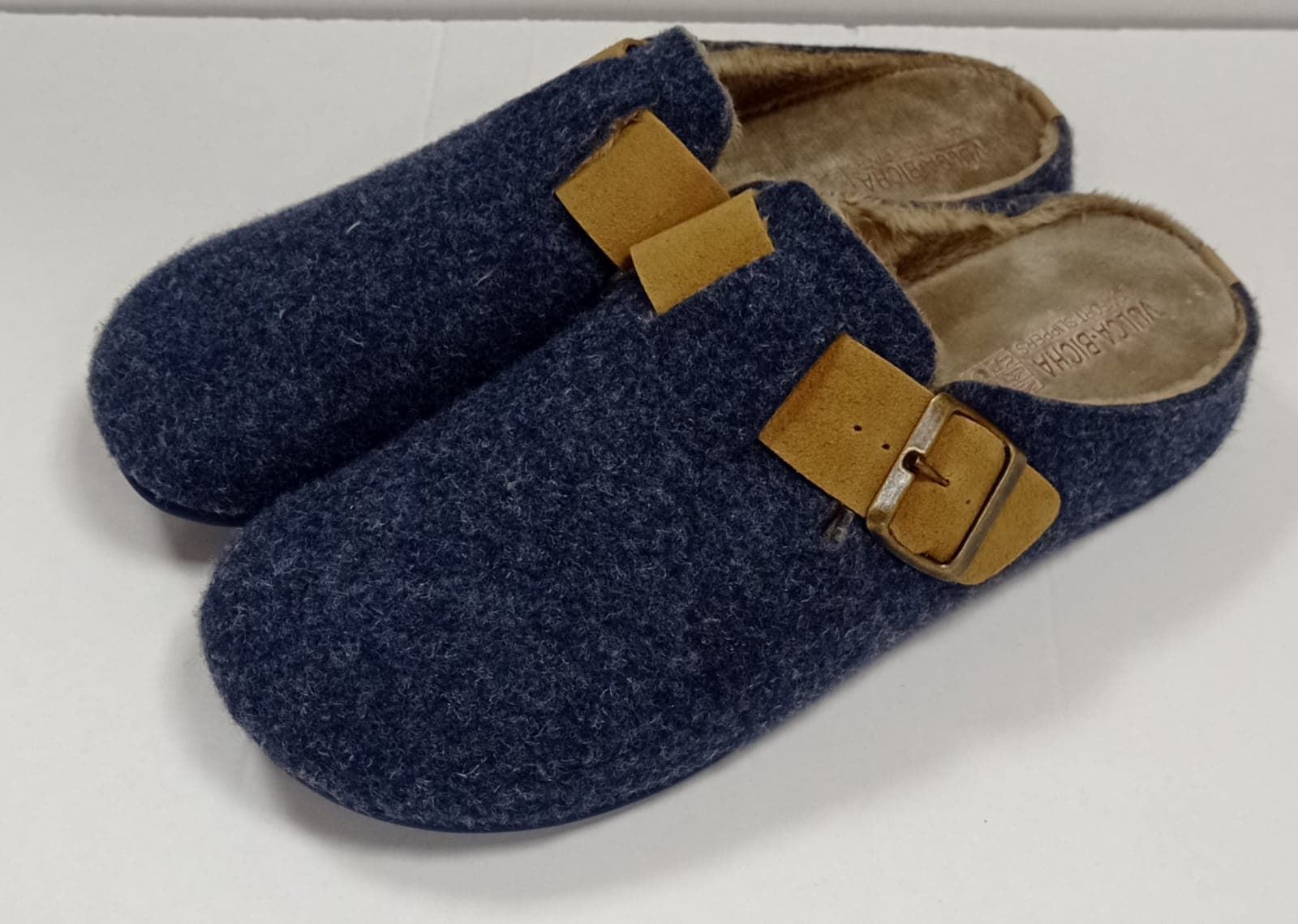 Chinela hebilla marino-caramelo - Imagen 2