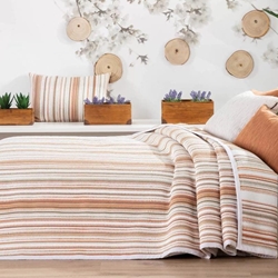 Colcha jacquard reversible rayas C09 - Tribe - Imagen 1