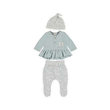 Conjunto con polaina y gorro mint - Imagen 1