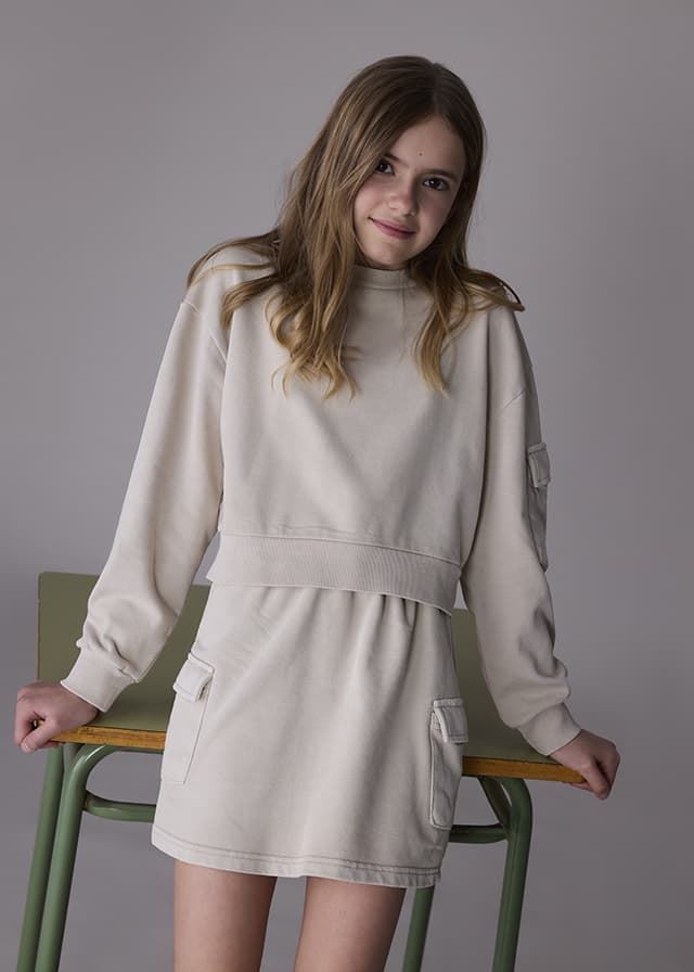 Conjunto falda cargo arena - Imagen 1