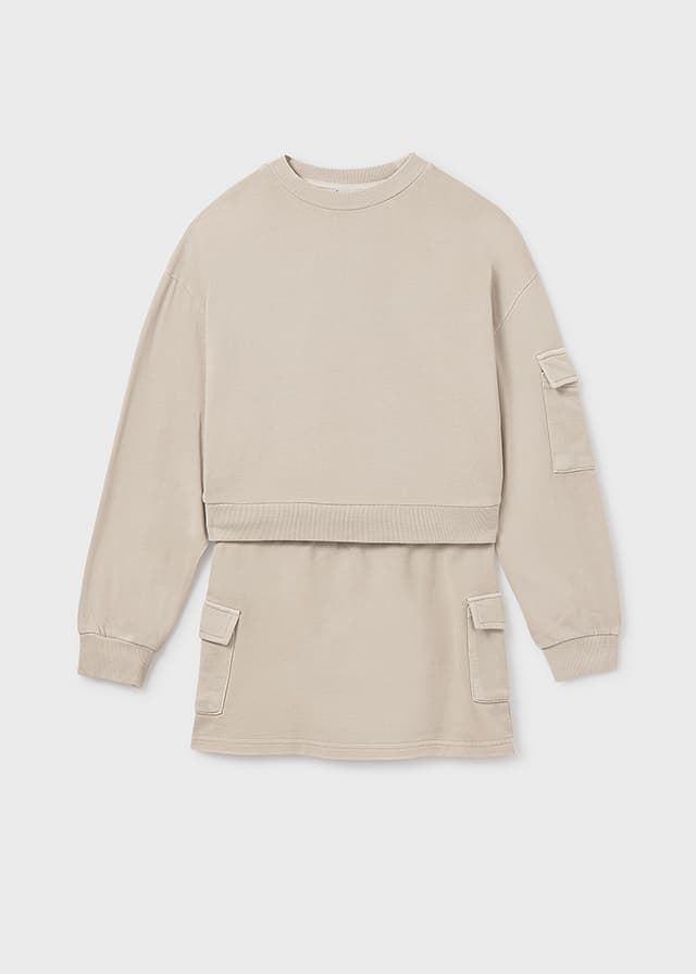 Conjunto falda cargo arena - Imagen 2