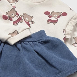 Conjunto falda ciruela - Imagen 1