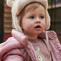 Conjunto gorro-bufanda arena - Imagen 1