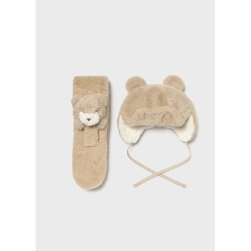 Conjunto gorro-bufanda arena - Imagen 2