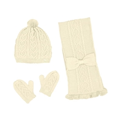 Conjunto gorro-bufanda milk - Imagen 1