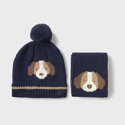 Conjunto gorro-bufanda noche - Imagen 1