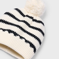 Conjunto gorro-bufanda rayas macchiato - Imagen 2