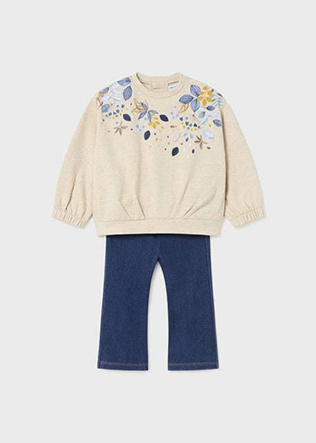 Conjunto legging denim oscuro - Imagen 1