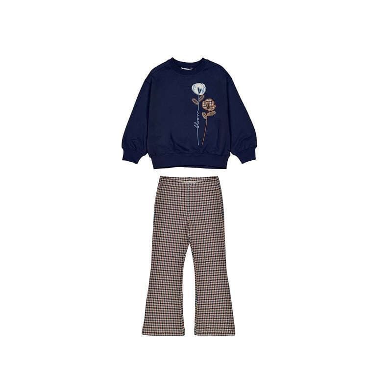 Conjunto legging felpa marino - Imagen 4