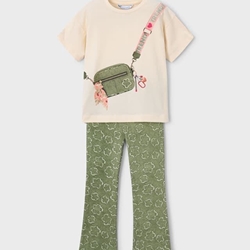 Conjunto legging flaré flor - Imagen 1