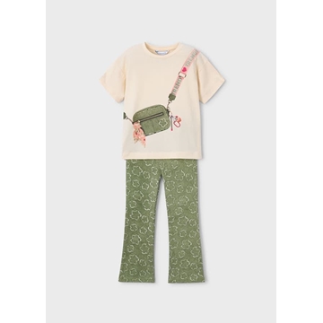 Conjunto legging flaré flor - Imagen 1