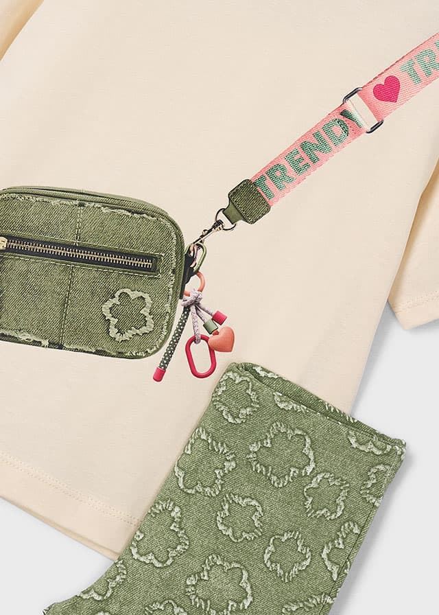 Conjunto legging flaré flor - Imagen 3