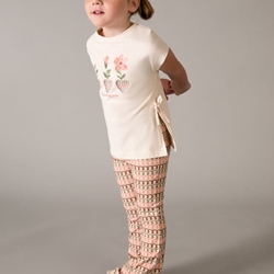 Conjunto legging flaré mandarina - Imagen 1