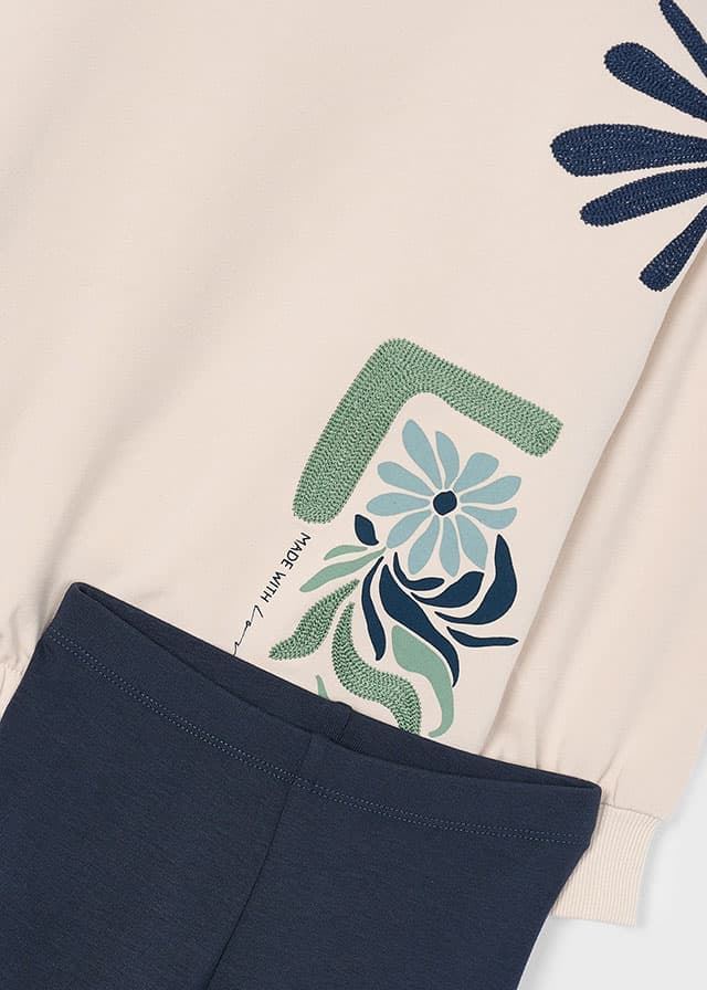 Conjunto legging y sudadera petróleo - Imagen 3