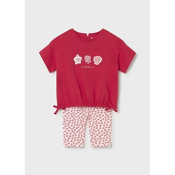 Conjunto leggings estampado rojo - Imagen 1