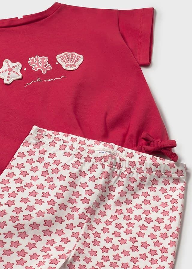 Conjunto leggings estampado rojo - Imagen 3