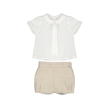 Conjunto pantalón corto lino - Imagen 1